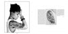 A black and white image in "Musical Ink" by Schiffer Publishing, Ltd. shows a woman in profile with bracelets and a detailed upper arm tattoo; the opposite page displays a close-up of the design and a block of text.