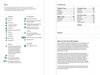 A Cape Cod Notebook by Schiffer Publishing, Ltd. features a spread with a key for accessibility, parking, and map icons on one page and contents, notes, plus usage instructions for journaling beach visits on the other.
