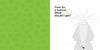 A cartoon creature with spiky hair and a gray triangle body asks, "Time for a haircut. What shape should I get?" Perfect for My New Haircut by Schiffer Publishing, Ltd. White background on right, green on left—great for kids’ shape books!.