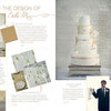 A magazine spread from Schiffer Publishing, Ltd.'s "The White Dress in Color: Wedding Inspirations for the Modern Bride" features elegant bridal looks, floral décor, invitations, and tips—perfect for modern brides seeking fresh ideas in soft neutral tones.