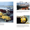 A two-page spread in "B-29/B-50 Superfortress, Vol. 2" by Schiffer Publishing, Ltd. showcases vintage WWII photos: B-29s on an airfield, a yellow fuel truck, and nose art like Lemon Drop Kid, with captions for each image.