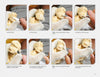 A step-by-step photo guide in "Carving a 1930s Street Scene" by Schiffer Publishing, Ltd. shows hands in white gloves carving a wooden face, highlighting cheek, nose, lip, and facial line techniques from the Caricature Carvers of America.