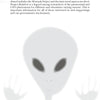 A grayscale illustration of an alien with large black eyes and three fingers raised appears on a page labeled “UFOs 25” in Schiffer Publishing, Ltd.'s "UFOs in Missouri," evoking intrigue about extraterrestrial encounters and government involvement.