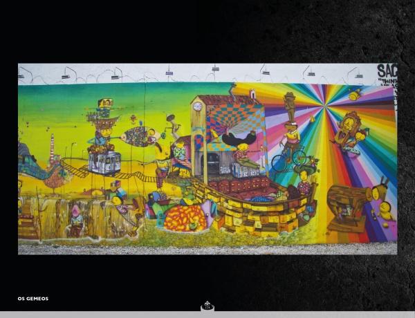 Street Talking by Schiffer Publishing, Ltd. features a vibrant mural of whimsical, surreal characters and patterns blending mechanical and organic elements—a dreamlike scene perfect for urban art or graffiti photography inspiration.
