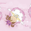 Three illustrations of a joyful young girl twirling in a purple crown and dress on a pink background from "I Am Not a Princess!" by Schiffer Publishing, Ltd.—a children's book celebrating self-identity.