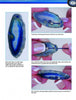 Close-up photos show hands wire-wrapping a blue oval agate stone with a hole, demonstrating techniques from "Beads & Agate Jewelry To Create Yourself" by Schiffer Publishing, Ltd. for making unique jewelry.