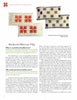Three pairs of 19th-century patchwork pillowcases with geometric and floral patterns are shown above text about their history in Pennsylvania, from "Pennsylvania Patchwork Pillowcases & Other Small Treasures" by Schiffer Publishing, Ltd.