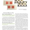 Three pairs of 19th-century patchwork pillowcases with geometric and floral patterns are shown above text about their history in Pennsylvania, from "Pennsylvania Patchwork Pillowcases & Other Small Treasures" by Schiffer Publishing, Ltd.