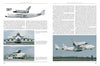 A two-page spread in "Antonov's Heavy Transports" by Schiffer Publishing, Ltd. showcases the An-225 Mriya with side, front, and in-flight photos, plus history, features, and its relation to the An-124.