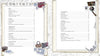 Two pages from Schiffer Publishing, Ltd.’s "Bags for Fashionistas" show the table of contents with sewing-themed illustrations—scissors, thread, and machines—along the borders. DIY handbag chapters and page numbers are listed in neat columns.