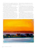 Perspectives on the Provincetown Art Colony by Schiffer Publishing, Ltd. features a vibrant painting of a coastal sunset with orange, red, and yellow skies, blue water, and dark houses, accompanied by text and an article beside the image.