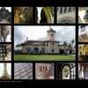 The cover of "Mediterranean Architecture" by Schiffer Publishing, Ltd. features a collage of grand Mediterranean-style arches, columns, balconies, a central tower, and palm trees set against a cloudy sky.