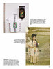 Page features three images—a white embroidered tunic, a postcard of a girl in similar attire, and a close-up of the tunic—all showcasing traditional Mexican clothing from "Mexican Popular Art" by Schiffer Publishing, Ltd.