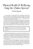 The Tarot Spreads and Layouts page on Physical Health & Wellbeing uses the Chakra Spread 7-Card Layout to give health insights, shares Tarot meanings for each chakra, and includes a warning not to use Tarot for serious medical issues.