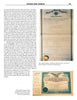 A magazine page from "Marble Mania" by Schiffer Publishing, Ltd. displays info on machine-made marbles, with photos of a West Virginia certificate, stock certificate, and check—captions showcase Akro Agate memorabilia and marble collecting.