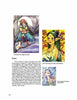 From Schiffer Publishing, Ltd.’s “Fairies, Mermaids, and Other Mystical Creatures,” three vibrant fairy illustrations with unique features are displayed ACEO-style on a magazine page, with text describing types and traits of fairies.