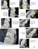 Step-by-step photo guide from Schiffer Publishing, Ltd.'s "Carving Caricature Bookmarks" shows gloved hands shaping bearded faces with detailed instructions—ideal for anyone interested in caricature wood carving.