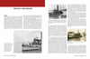 Two pages from "American Fireboats" by Schiffer Publishing, Ltd. showcase New England’s maritime history with text and black-and-white photos of fireboats, tugboats, and harbor ships, each image accompanied by informative captions about their roles and dates.