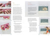 Step-by-step weaving instructions with close-up photos from Welcome to Weaving by Schiffer Publishing, Ltd. make it perfect for beginners. Blue and white woven fabric and colorful beads complete the scene on a white surface.