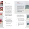 Step-by-step weaving instructions with close-up photos from Welcome to Weaving by Schiffer Publishing, Ltd. make it perfect for beginners. Blue and white woven fabric and colorful beads complete the scene on a white surface.