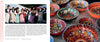 On the left, people in traditional folk costumes dance outdoors; on the right, colorful bowls evoke Cape Cod spirit—just like in Celebrating Cape Cod & the Islands by Schiffer Publishing, Ltd.