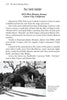 A page from "The Final Curtain" by Schiffer Publishing, Ltd. describes Holy Cross Cemetery in Culver City, CA, with a B&W photo of its Grotto—a serene site famed for its arched stones and notable Hollywood residents.