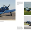 The SB2C Helldiver, by Schiffer Publishing, Ltd., is shown from several angles on a runway or grassy airfield with clear skies, as featured in the Legends of Warfare series.