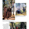 A page from "Florida At War" by Schiffer Publishing, Ltd. shows a log fort, cannon-firing soldiers, and reenactors. Text discusses Fort Cooper, Seminole Indian Battles, and Florida forts’ impact on military history.