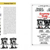 A two-page spread in Fraver by Design (Schiffer Publishing, Ltd.) showcases Sweeney Todd with sketches of screaming faces, a barber shop sign, a black-and-white poster by Frank “Fraver” Verlizzo, and bold red title with Lansbury and Cariou’s names.