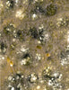 A close-up from "Hidden Beauty: Exploring the Aesthetics of Medical Science" by Schiffer Publishing, Ltd. reveals a moldy surface with green, white, and yellow patches, featuring fuzzy textures and web-like filaments reminiscent of disease patterns.