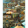 A large crowd at a Wildwood, NJ fair is surrounded by vibrant neon signs and classic Doo Wop architecture, as seen in *Wildwood's Neon Nights & Motel Memories* from Schiffer Publishing, Ltd.