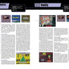 A two-page spread from Schiffer Publishing, Ltd.'s The SNES Omnibus compares SimAnt and SimCity, showcasing text, box art, screenshots, and key info on these classic Super Nintendo games in columns.