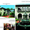 A page from "Casas to Castles" by Schiffer Publishing, Ltd. displays a Mediterranean-style home with a horse fountain courtyard and elegant interiors, highlighting the enduring charm of historic houses and classic Florida architecture.