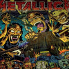 Colorful cartoon artwork in the style of Dirty Donny Gillies, featuring exaggerated band caricatures amid a wild crowd—a pop-art poster gem from "Pinball Wizards & Blacklight Destroyers" by Schiffer Publishing, Ltd.
