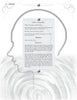 A grayscale illustration of a human head in profile, outlined with concentric lines, features a "Points to Remember" box on mental energy, self-realization, and experience. Background has circular patterns. Product: Within the Power of Universal Mind.