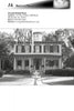 Black-and-white photo of a historic two-story house with a cupola and columns, featured in "Florida's Haunted Hospitality" by Schiffer Publishing, Ltd. Trees encircle the home, famed among haunted inns in Florida. Text includes John Denham House contact details.