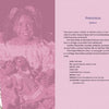 A smiling Black woman in a wheelchair holds a Lifelike Artist Doll. She wears a colorful dress with ribbons in her hair. The image, from Schiffer Publishing, Ltd., includes text about her—Francisca—on the facing page.