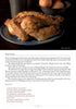 A plate with roasted chicken sits next to a bowl of brown eggs on a dark surface. Below is a New England-inspired roast chicken recipe, featuring a brief history, from "The Culinary Lives of John & Abigail Adams" by Schiffer Publishing, Ltd.