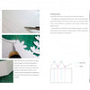 A step-by-step photo guide from Schiffer Publishing, Ltd.'s "Papercutting" shows how to score, cut, and fold white cardstock for paper art, including close-ups of tools, marked edges, folding hands, and fold diagrams.