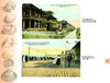 Greetings from Virginia Beach by Schiffer Publishing, Ltd.: Two vintage postcards featuring early 1900s seaside scenes—cottages along Virginia Avenue and people on the historic boardwalk—both bordered by shell illustrations.