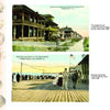 Greetings from Virginia Beach by Schiffer Publishing, Ltd.: Two vintage postcards featuring early 1900s seaside scenes—cottages along Virginia Avenue and people on the historic boardwalk—both bordered by shell illustrations.
