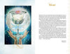An illustrated dragonfly rests on a sparkling chalice held by two hands, topped by a lotus. On the right, elegant text welcomes readers to The Tarot of Enchanted Dreams by Schiffer Publishing, Ltd., on a white background with golden accents.