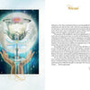 An illustrated dragonfly rests on a sparkling chalice held by two hands, topped by a lotus. On the right, elegant text welcomes readers to The Tarot of Enchanted Dreams by Schiffer Publishing, Ltd., on a white background with golden accents.