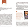 Two pages from "Master Your Craft" by Schiffer Publishing, Ltd.: the left page examines the who and why of craftwork; the right displays a colorful patterned plate with insights into function and purpose.
