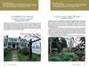 A brochure in a Martha’s Vineyard travel guide highlights In My Footsteps by Schiffer Publishing, Ltd., featuring images of iconic local sites like white inns, stone walls, classic signs, and lush greenery.