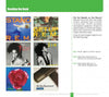 A page in Put the Needle on the Record by Schiffer Publishing, Ltd. features six 1980s vinyl single covers for R.E.M., Diana Ross, and Peter Gabriel, with brief descriptions and matching instructions.