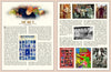 A two-page It Must Be Art magazine spread by Schiffer Publishing, Ltd. has The Big O article, collage, blue Big O Posters print, 1960s psychedelic art on the left, and smaller photos of people, a storefront, plus text on the right.