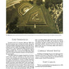 Aerial view of Fort Barrancas, a star-shaped historic fort, as featured in "Florida At War" by Schiffer Publishing, Ltd., showcasing grassy earthworks, paths, and a layout reflecting its rich military history.