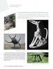 A magazine page spotlights Joseph Wheelwright’s animal sculptures—like a bust in a tree and long-legged dog—highlighted in Schiffer Publishing, Ltd.’s book *The Contemporary Art of Nature*, which explores his nature-inspired art.