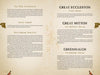 Lancashire Folk by Schiffer Publishing, Ltd. is a beige informational display detailing historical sites and ghost stories—such as The Hill Presbytery, Great Eccleston, Great Mitton, Whittingham Hospital, and Greenhalgh Castle—with gold flourishes.
